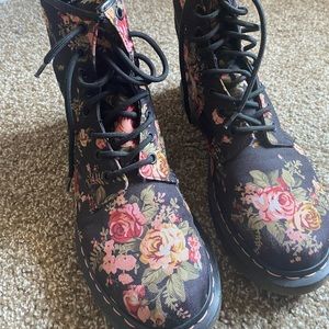 Doc Marten floral boots